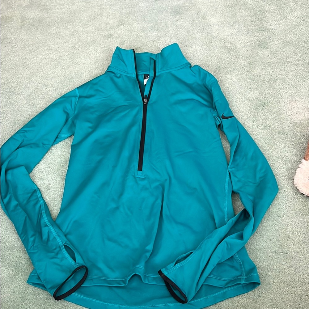 Nike Teal Quarter-Zip Pullover